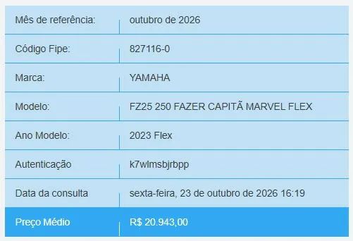 Fazer 250 capitã Marvel 2023 - Foto 4
