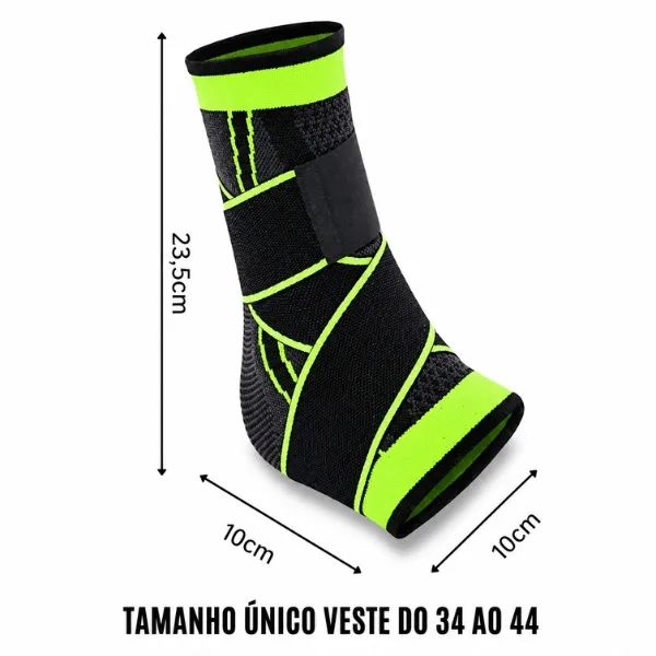 Tornozeleira de Compressão com Suporte e Ajuste - Foto 2