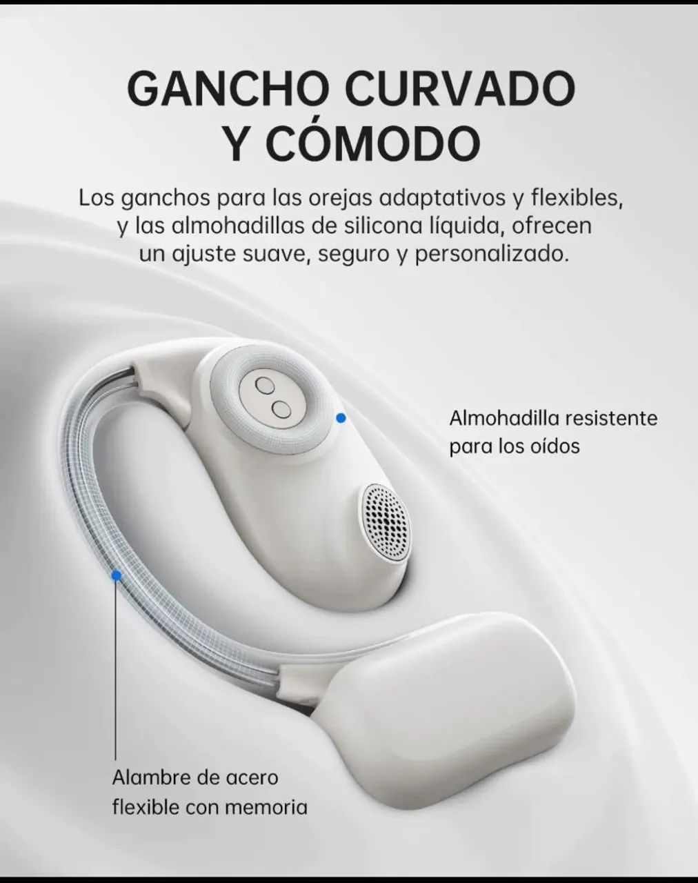 Fone de Ouvido Baseus Bowie NF1 60 horas branco - Foto 3