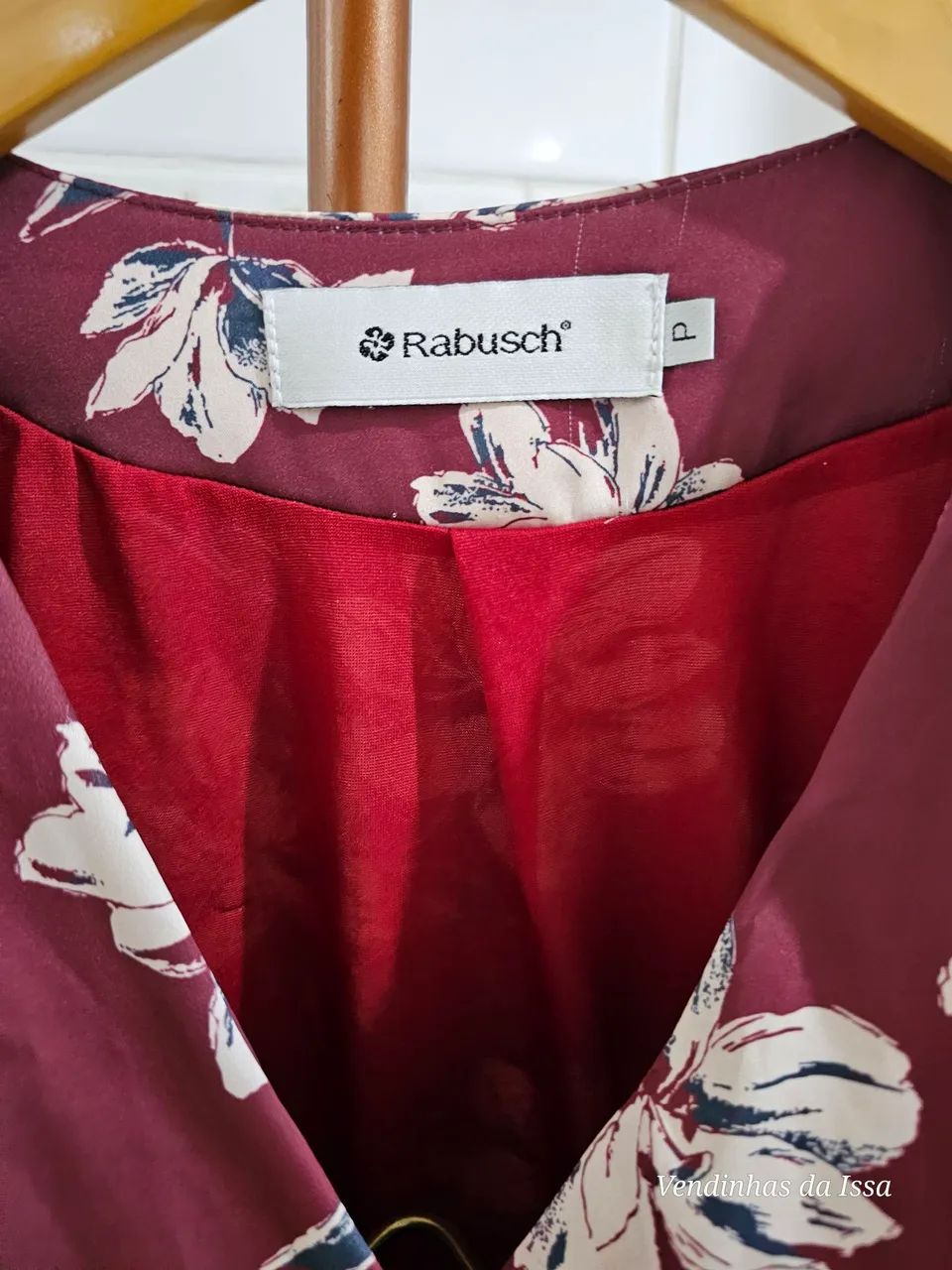 Vestido Rabusch Transpassado Floral - Foto 2
