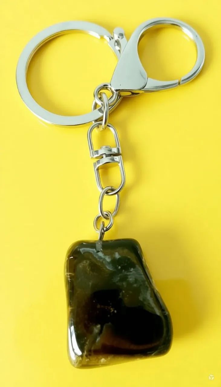 CHAVEIRO PEDRA ROLADA OLHO DE TIGRE  - Foto 2