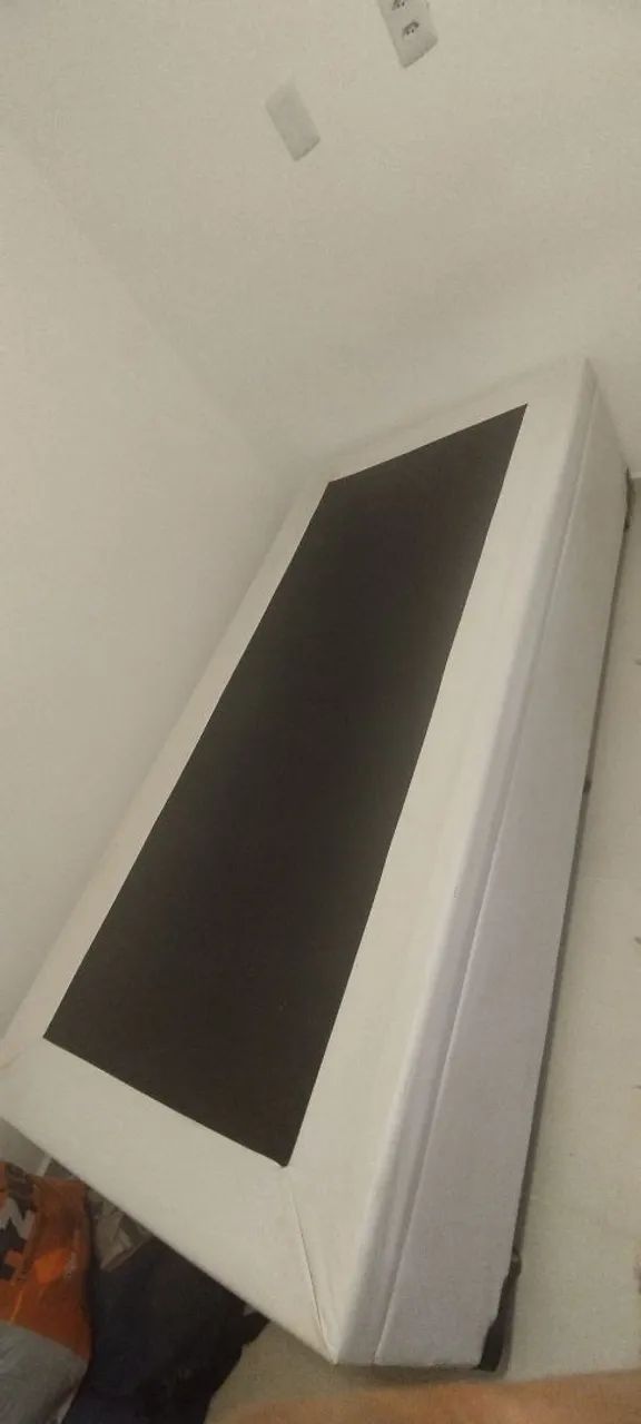 CAMA BOX COM BAÚ SOLTEIRO COM COLCHÃO DE SOLTEIRO 