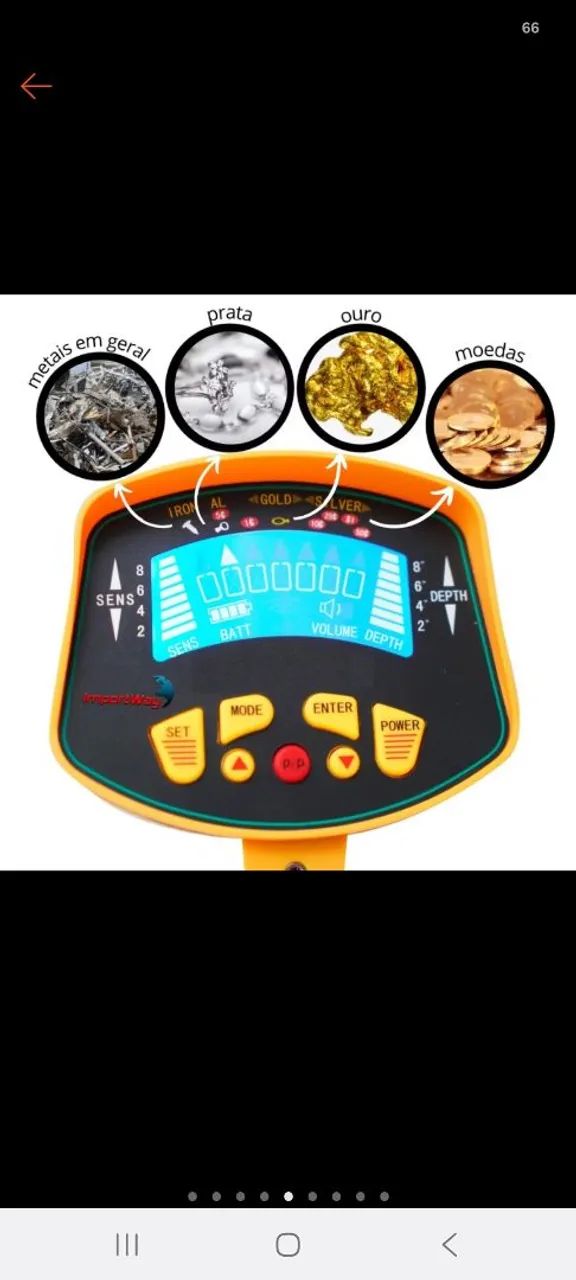 Detector de metal md 9020 novo  - Foto 5