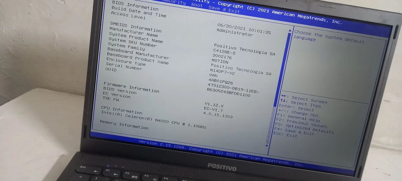 Notebook Positivo Motion C4128e-s 