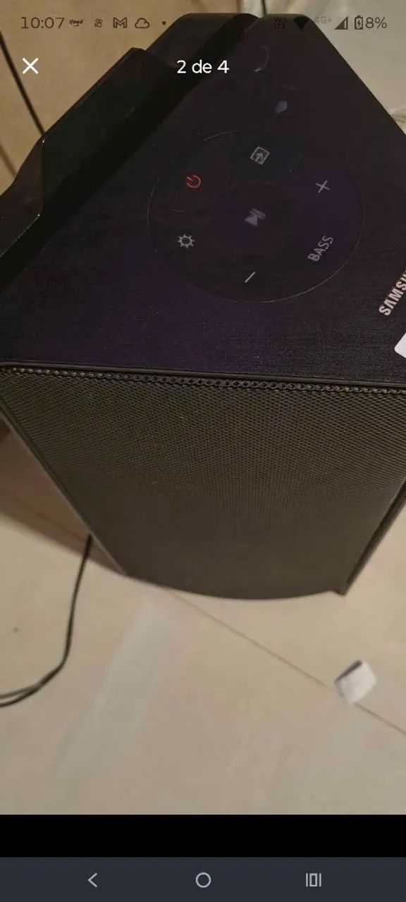 Caixa de som Samsung 500w super graves