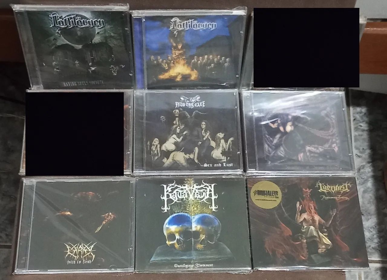 CDs Black, Death, Power Metal Zerados e Seminovos 