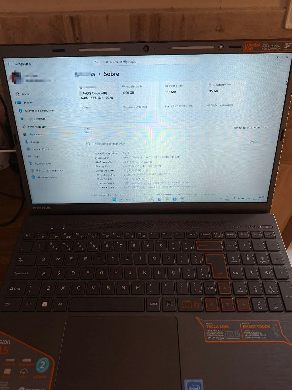 VENDO NOTEBOOK POSITIVO