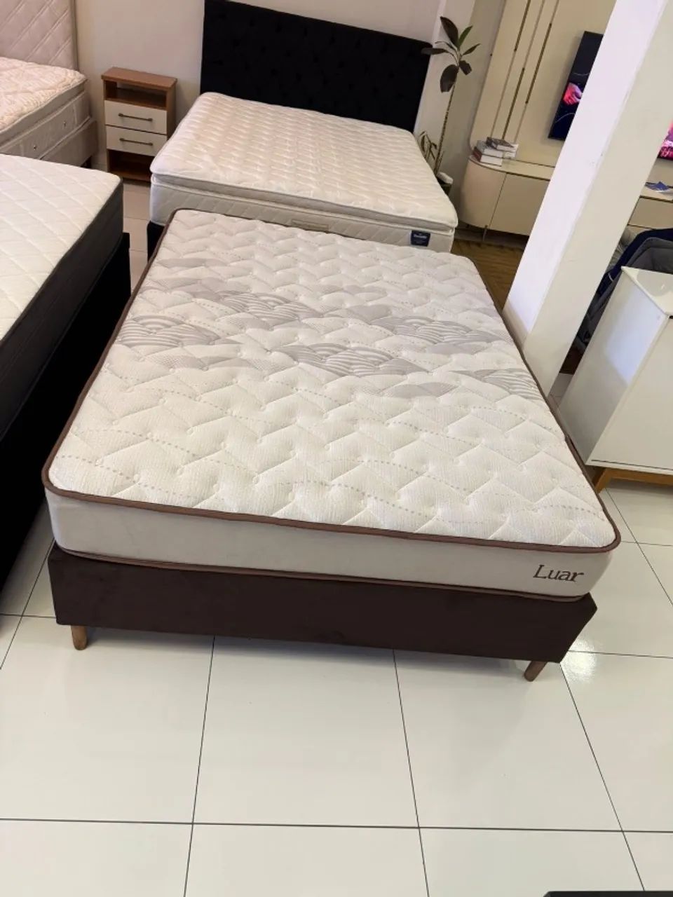 Cama de Casal LUAR NOVA BASE + COLCHÃO - Entrego!  - Foto 4