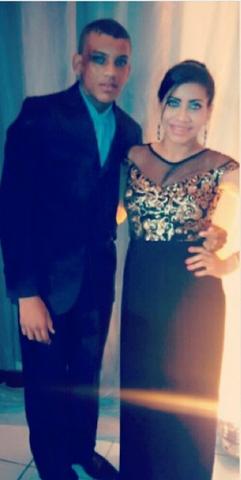Vestido de Festa preto com paetês dourados - Foto 3
