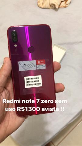 Redmi note 7 64 ZERO sem uso!!