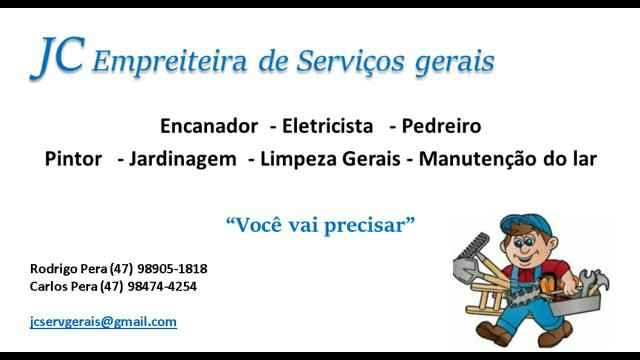 Jc empreiteira de serviços gerais