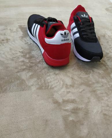 Tênis Adidas Neo Preto vermelho (SALDÃO) - Foto 2