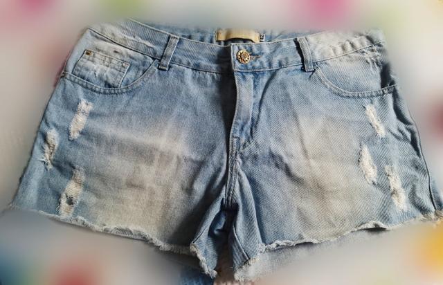 Shorts jeans feminino