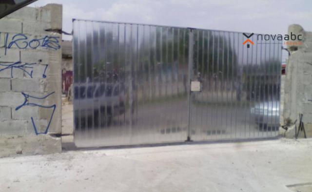 Terreno para alugar, 588 m² por R$ 7.700/mês - Parque Novo Oratório - Santo André/SP