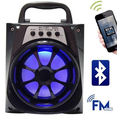 Caixa de Som 1 Alto-falantes Bluetooth Portatil Android celular - Foto 2