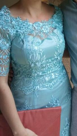 Vestido de festa Azul Tiffany - Foto 2