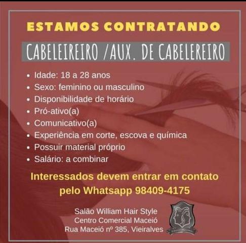 Cabeleireiros ou auxiliar