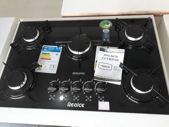 Fogão cooktop 5 bocas novo