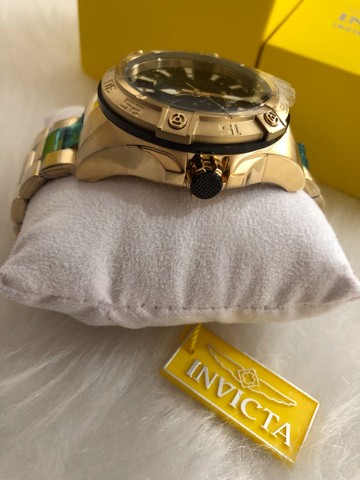 Relógio invicta pro driver modelo 27012 black dial novo - Foto 4