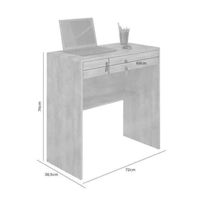 005 Escrivaninha 1 Gaveta Andorinha JCM Móveis - Foto 2