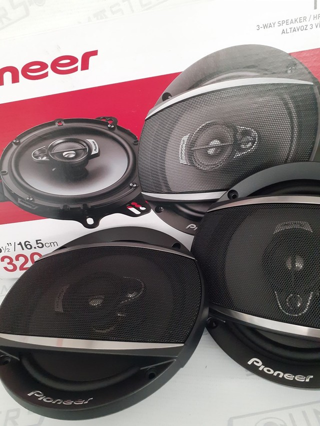 Par de alto falante. Pioneer. TS-A6977S. 6". 70RMS. 320watts.  Garantia. Novo. Instalado.  - Foto 3