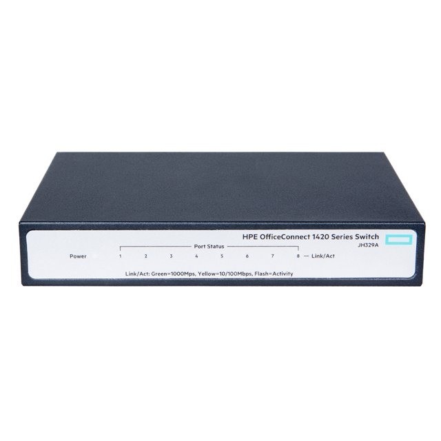 Switch HP 1420 8G JH329A, com 8 portas 10/100/1000 Mbps auto-sensing - Foto 2