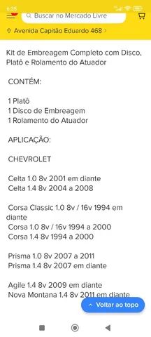Kit embreagem completo 