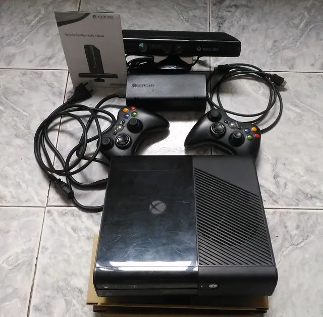 XBOX 360 + Kinect + jogo - Videogames - Piedade, Rio de Janeiro