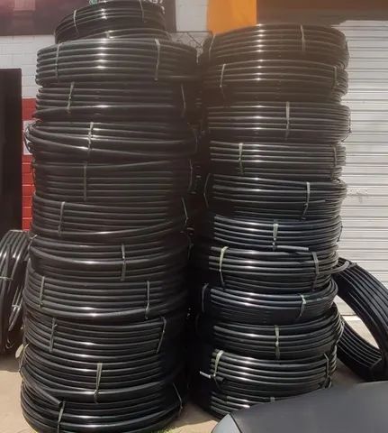 Mangueira Polietileno 3/4" Pol Borracha Preta Lisa