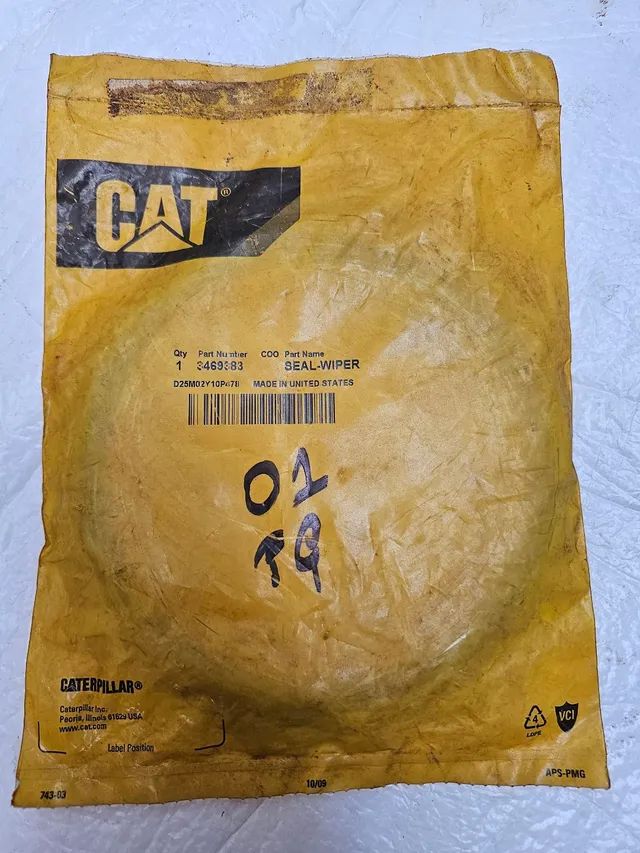 Pa carregadeira trator esteiras caterpillar retentor original 3469383 - Foto 2
