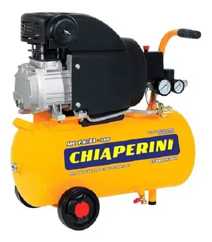 Compressor De Ar Elétrico Portátil 7,6/21HP 21 Litros 110 ou 220 Volts Chiaperini