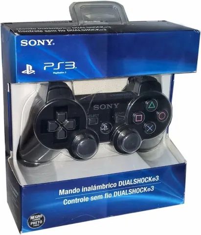 Controle Joystick Ps3 Black + Cabo Carregador - Foto 2