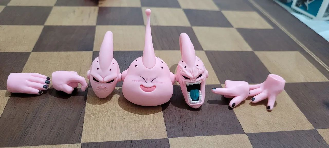 Cabeças Super Majin Boo Sh Figuarts Bandai Boneco Original - Foto 5