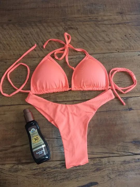 Biquíni Cortininha Laranja  - Foto 2
