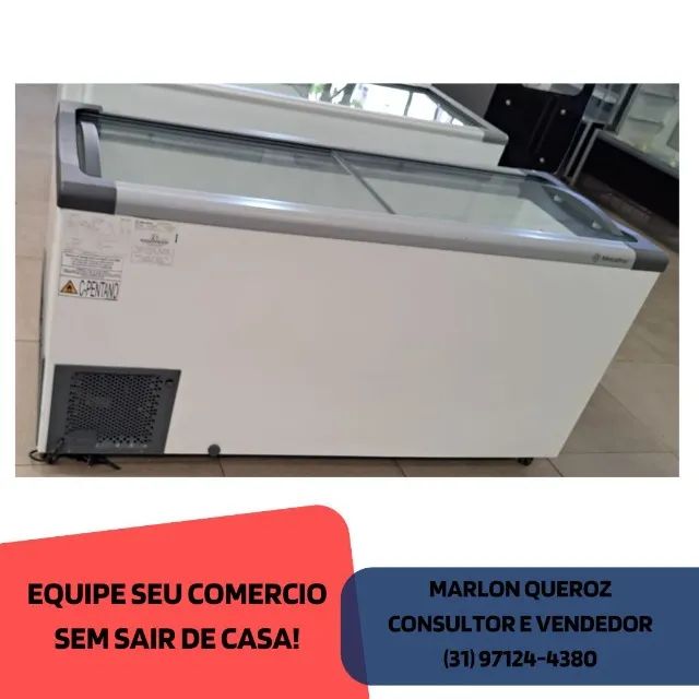 Congelador Tampa de Vidro Metalfrio 500L
