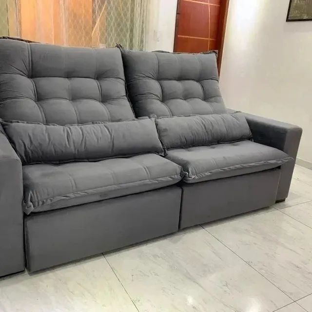 Sofá Retrátil Reclinavel. Sofás e Poltronas Soteco, Vila Velha