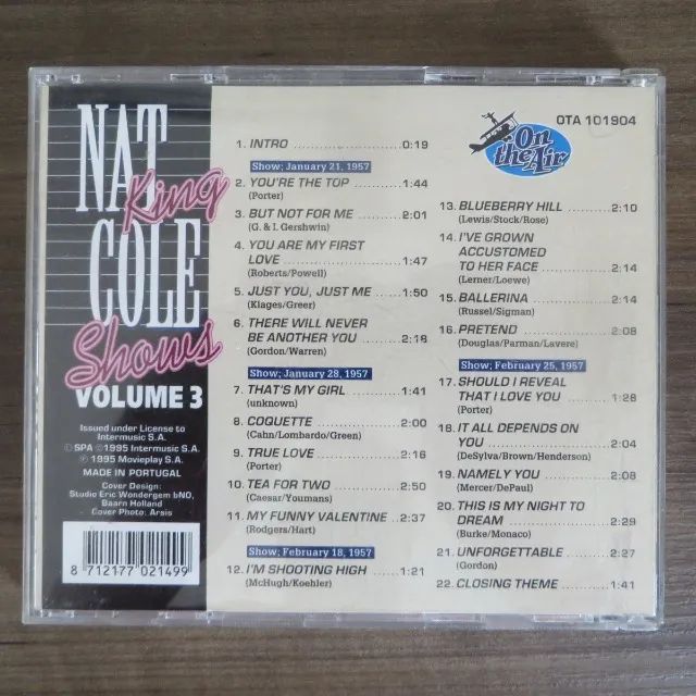 CD Nat King Cole - Shows Volume 3 *importado - Foto 2