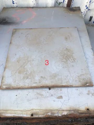 Retalhos de chapa de aço carbono 1/4 pol 6.25mm R$7,00 kg - Foto 3