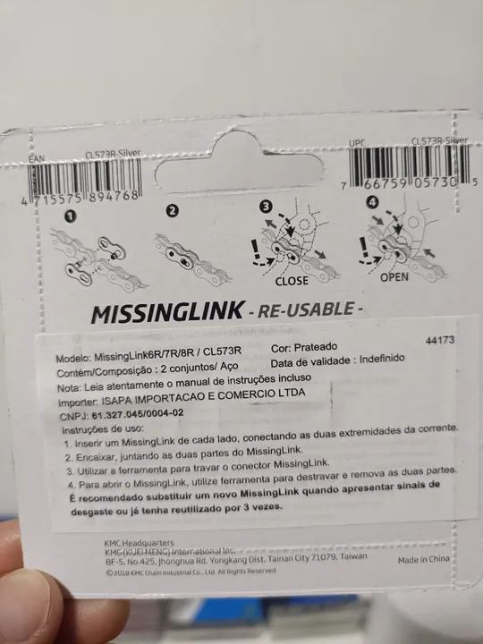 Emenda de corrente PowerLink MissingLink 6-7-8-9 velocidades  - Foto 4