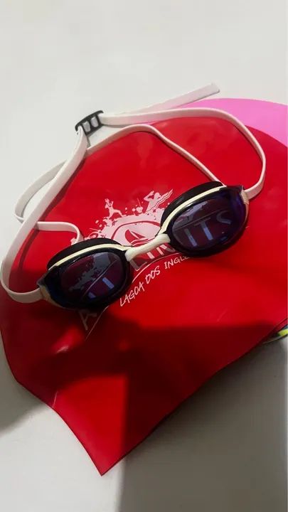 Kit Natação (nadadeira, oculos, touca e bolsa) - Foto 3