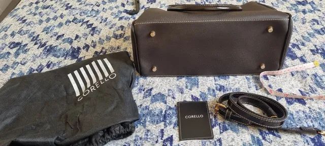 bolsa nunca usada de couro 2 alças corello - Foto 2