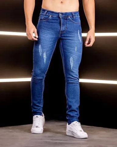 Calças Jeans masculina com lycra  - Foto 2