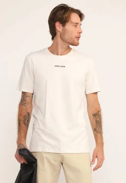 Camiseta John John Logo Branca - Foto 5