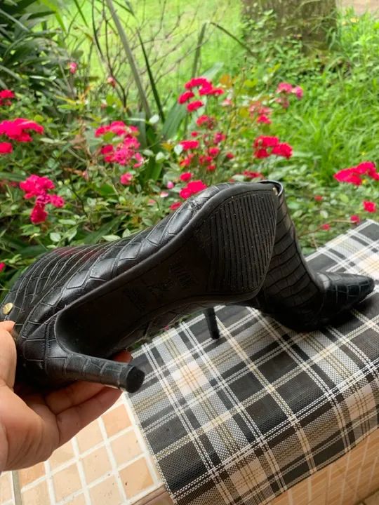 Bota Feminina Croco Preto - Foto 3