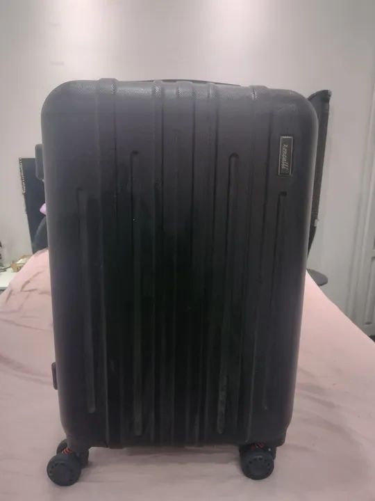 Mala de Viagem Preta 23 kg - Foto 5