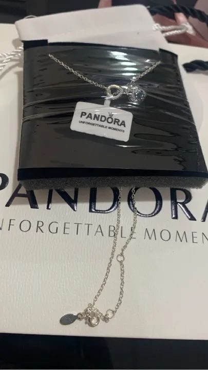 Colar pandora coração novo com embalagem  - Foto 3