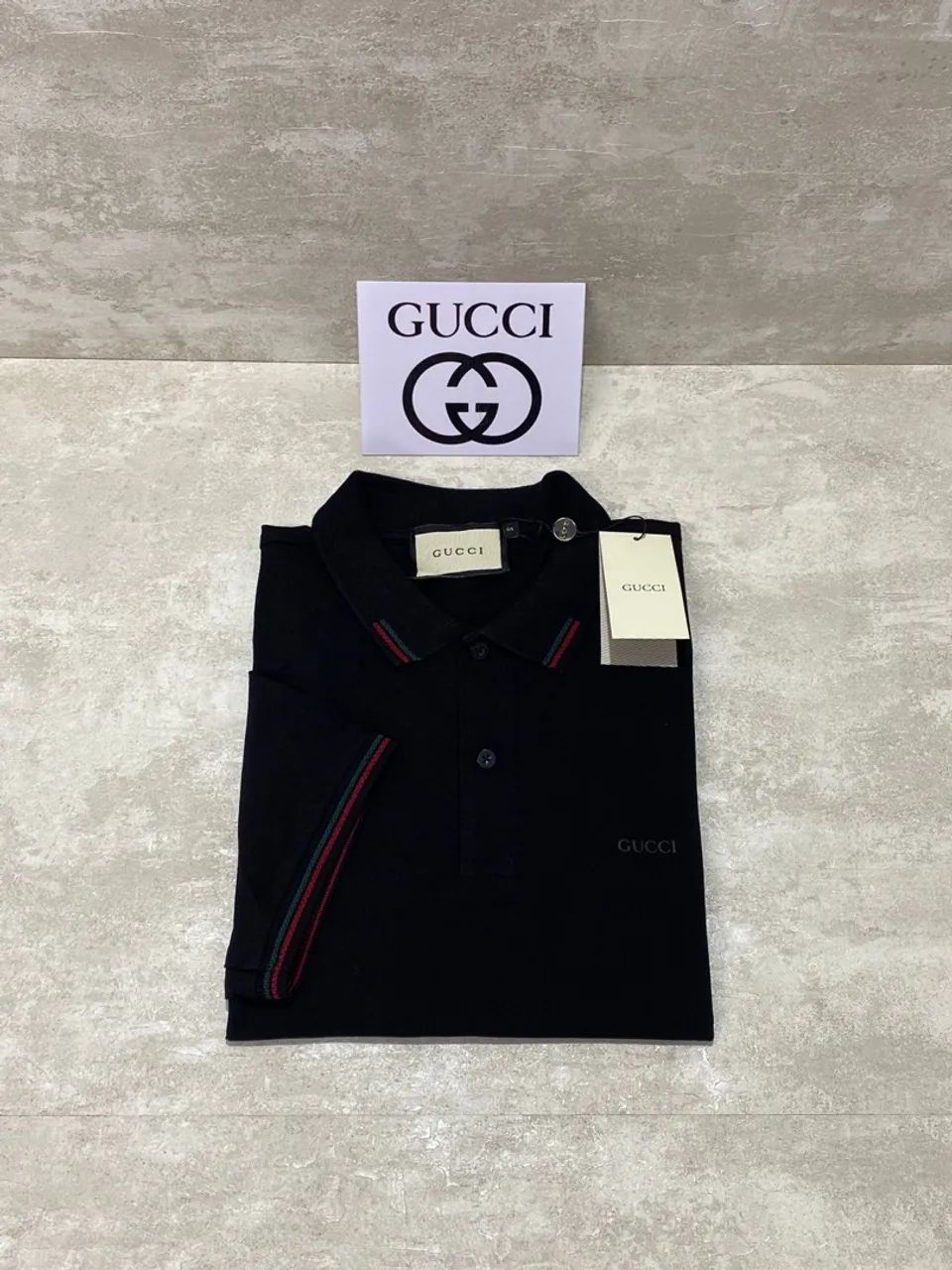 Camisa Polo Gucci Italy Regular Fit - Foto 4