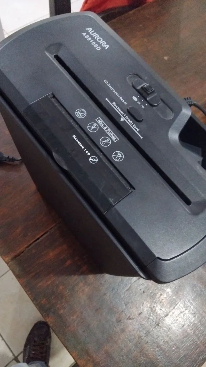 Fragmentadora de papel.