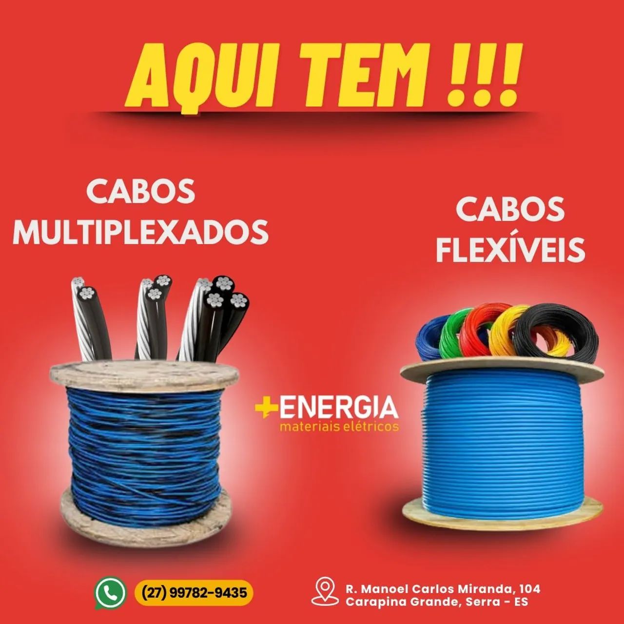 CABOS MULTIPLEXADO E FLEXIVEIS 
