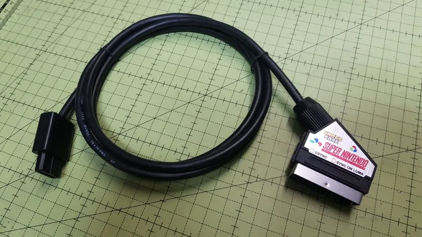 Cabo Scart RGB para Super Nintendo